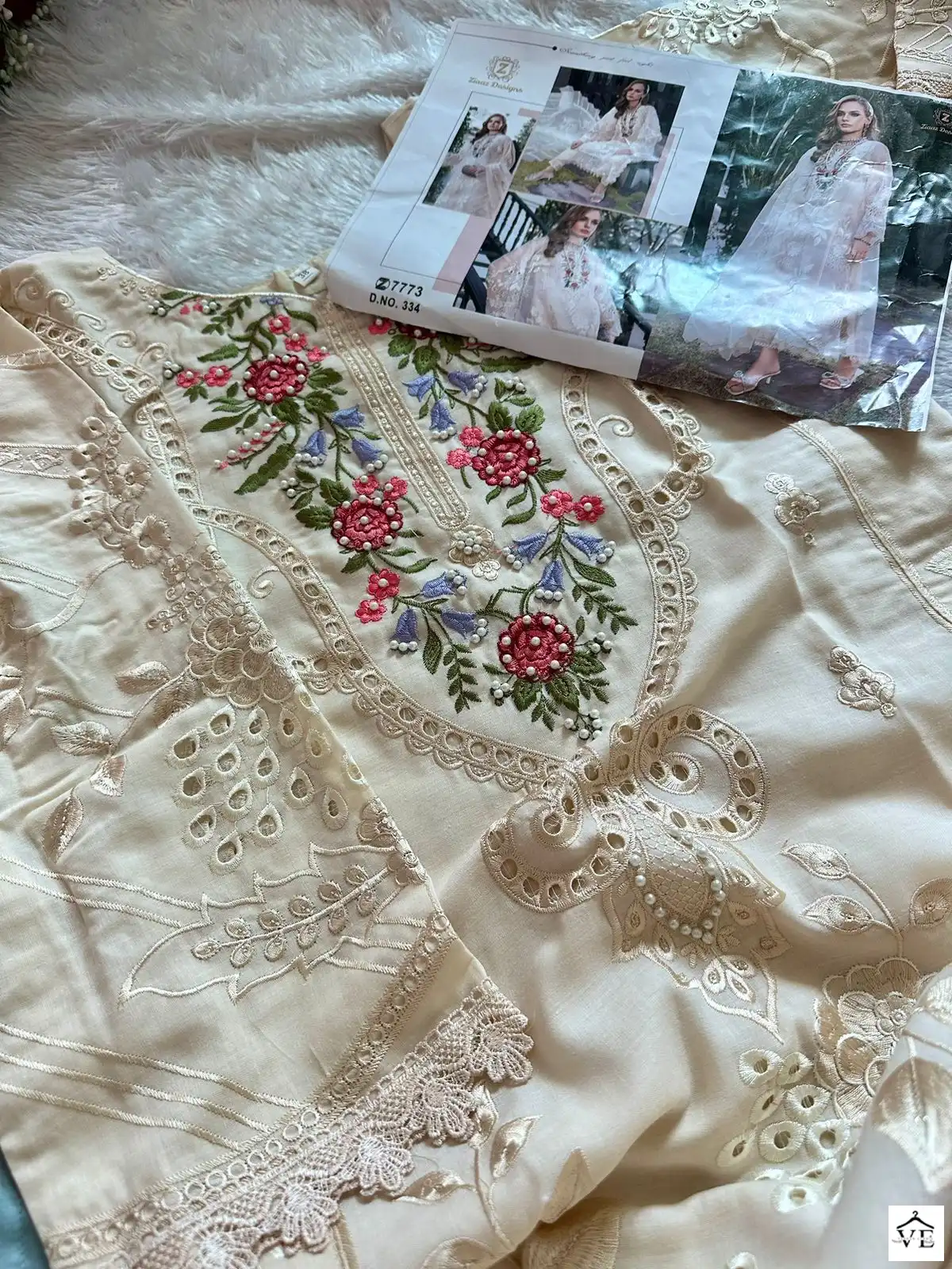 Ziaaz 334 Cotton Wholesale Pakistani Suit — Wholesale Salwar Suits, MPA wholesale from Surat — view 5