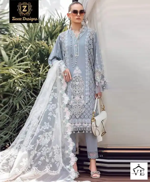 Ziaaz 336 Cotton Wholesale Pakistani Suit — Wholesale Salwar Suits, MPA wholesale from Surat — view 1