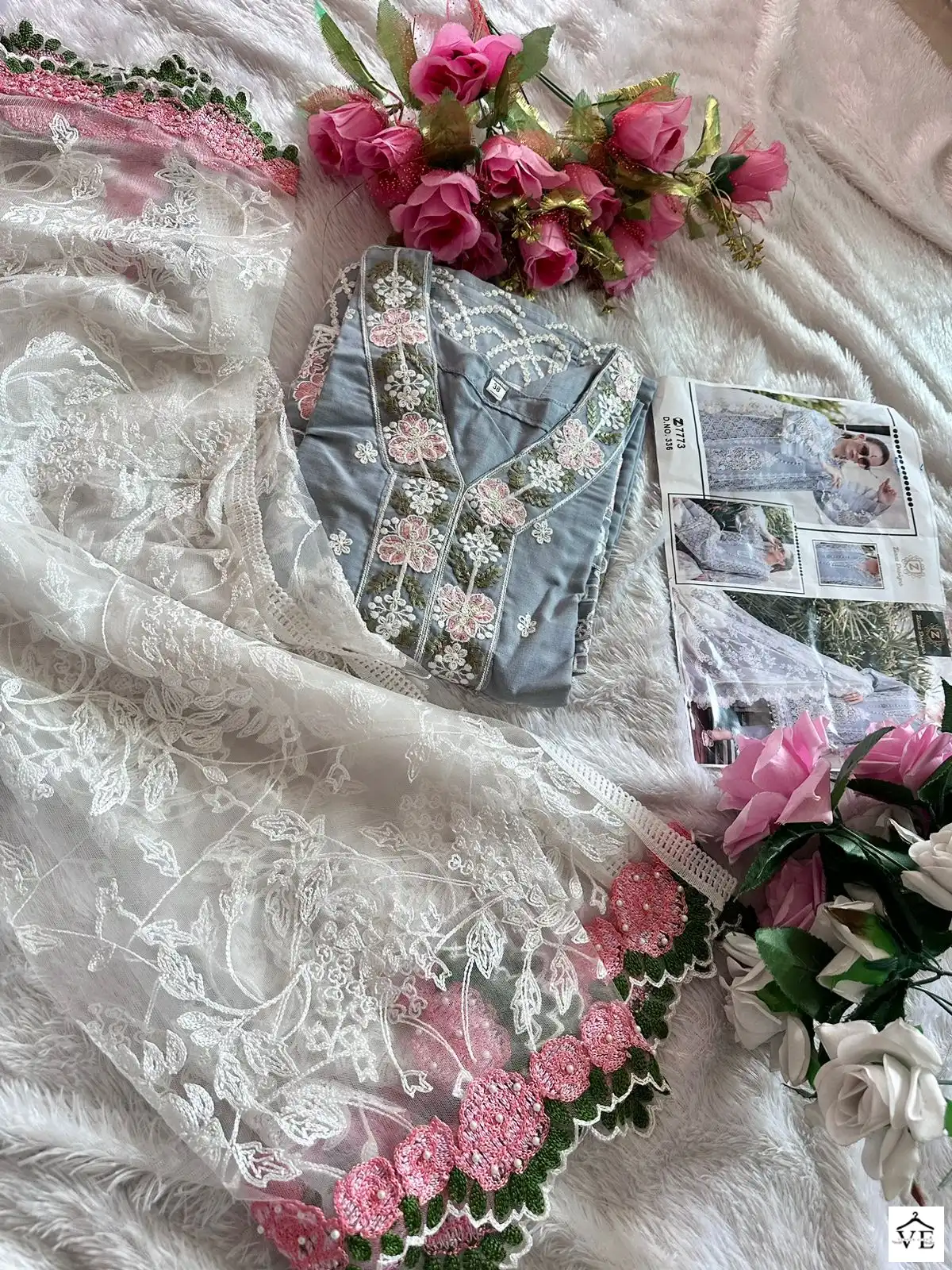 Ziaaz 336 Cotton Wholesale Pakistani Suit — Wholesale Salwar Suits, MPA wholesale from Surat - Gallery Image 3