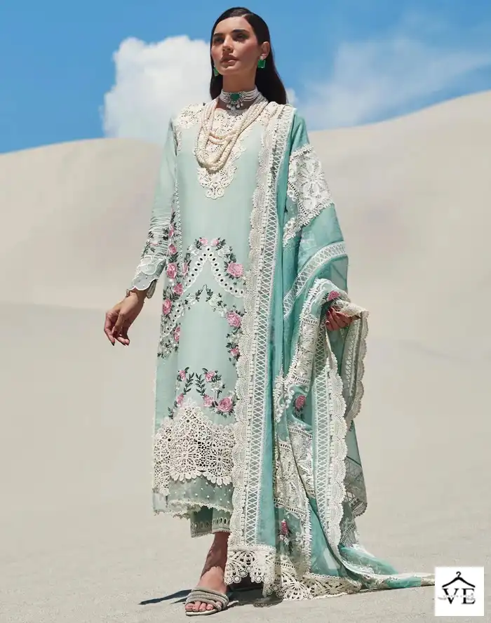 Ziaaz 343 Cotton Wholesale Pakistani Suit — Wholesale Salwar Suits, MPA wholesale from Surat — view 1