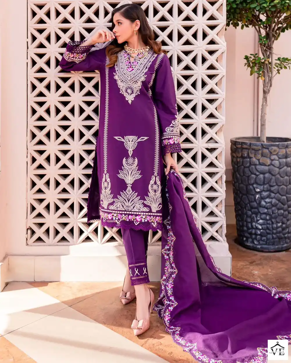 Ziaaz 349 Rayon Wholesale Pakistani Suit — Wholesale Salwar Suits, MPA wholesale from Surat — view 1