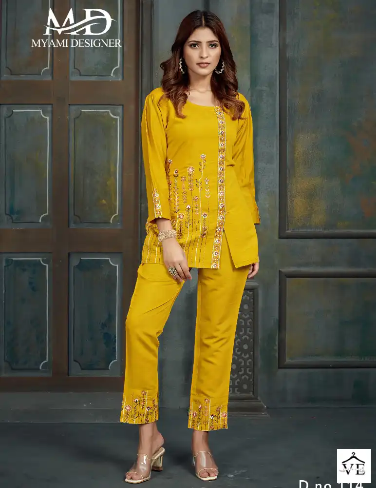 Myami Designer Cord Sets Vol 2 Viscose Wholesale Co-Ord Set Catalog — Wholesale Kurtis, MPA wholesale from Surat — view 1