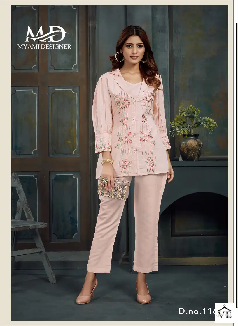 Myami Designer Cord Sets Vol 2 Viscose Wholesale Co-Ord Set Catalog — Wholesale Kurtis, MPA wholesale from Surat - Gallery Image 4