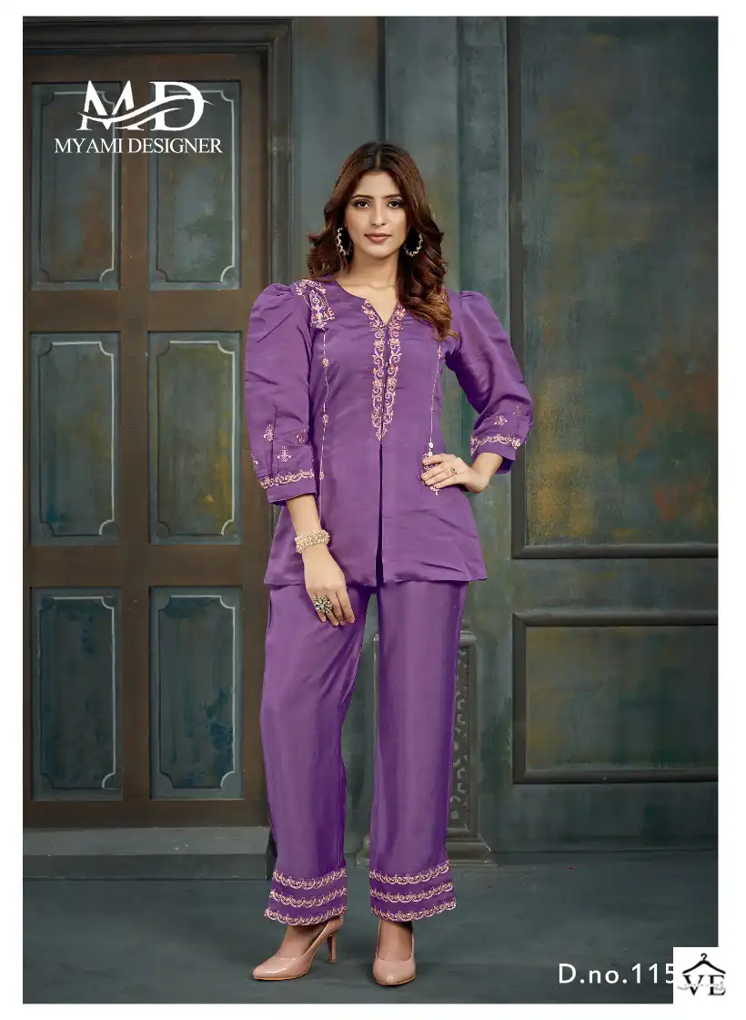 Myami Designer Cord Sets Vol 2 Viscose Wholesale Co-Ord Set Catalog — Wholesale Kurtis, MPA wholesale from Surat - Gallery Image 5