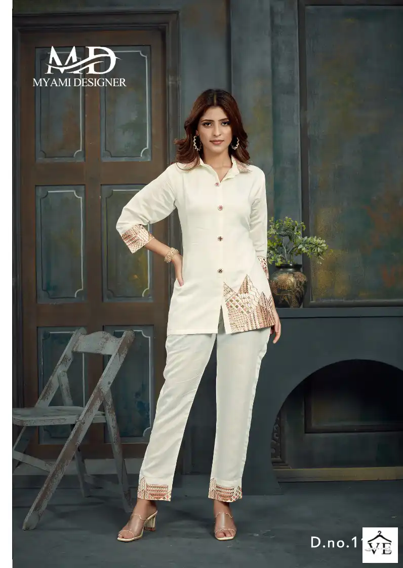 Myami Designer Cord Sets Vol 2 Viscose Wholesale Co-Ord Set Catalog — Wholesale Kurtis, MPA wholesale from Surat - Gallery Image 7