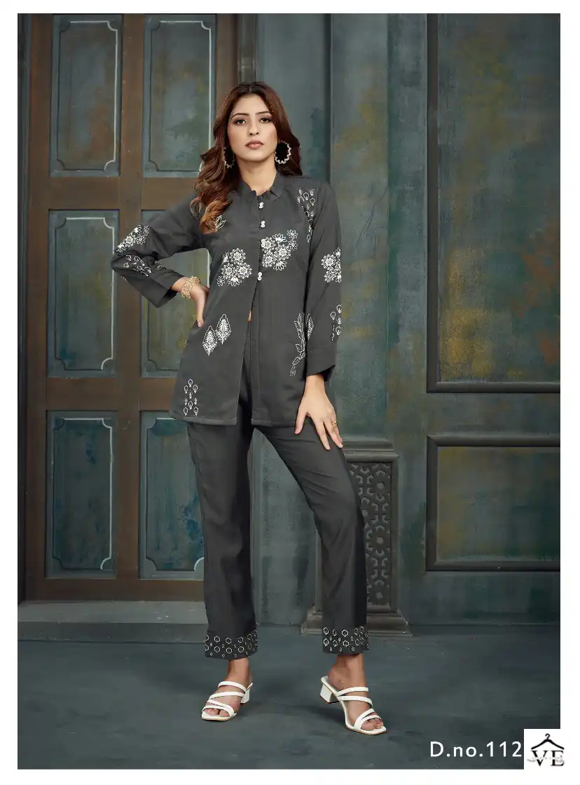 Myami Designer Cord Sets Vol 2 Viscose Wholesale Co-Ord Set Catalog — Wholesale Kurtis, MPA wholesale from Surat - Gallery Image 2