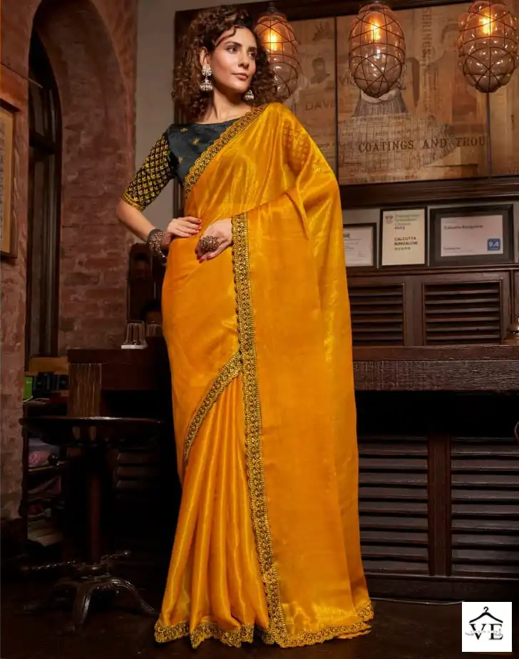 Kalista Kesha Sitara Blooming Chiffon Wholesale Saree Catalog