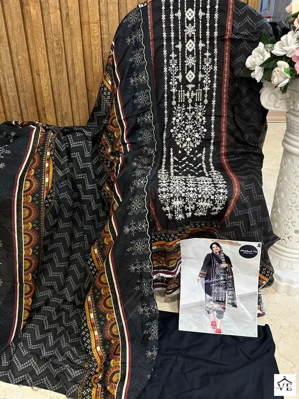 Mehboob 1183-A Luxury Lawn Wholesale Pakistani Suit — Wholesale Salwar Suits, MPA wholesale from Surat — view 2