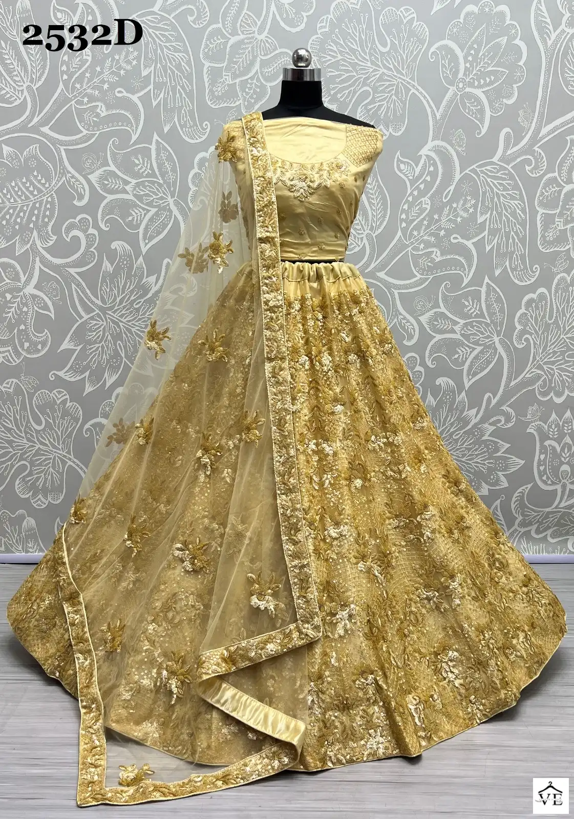 Anjani Art 2532 Net Wholesale Bridal Lehenga Choli Catalog — Wholesale Lehenga, MPA wholesale from Surat - Gallery Image 6
