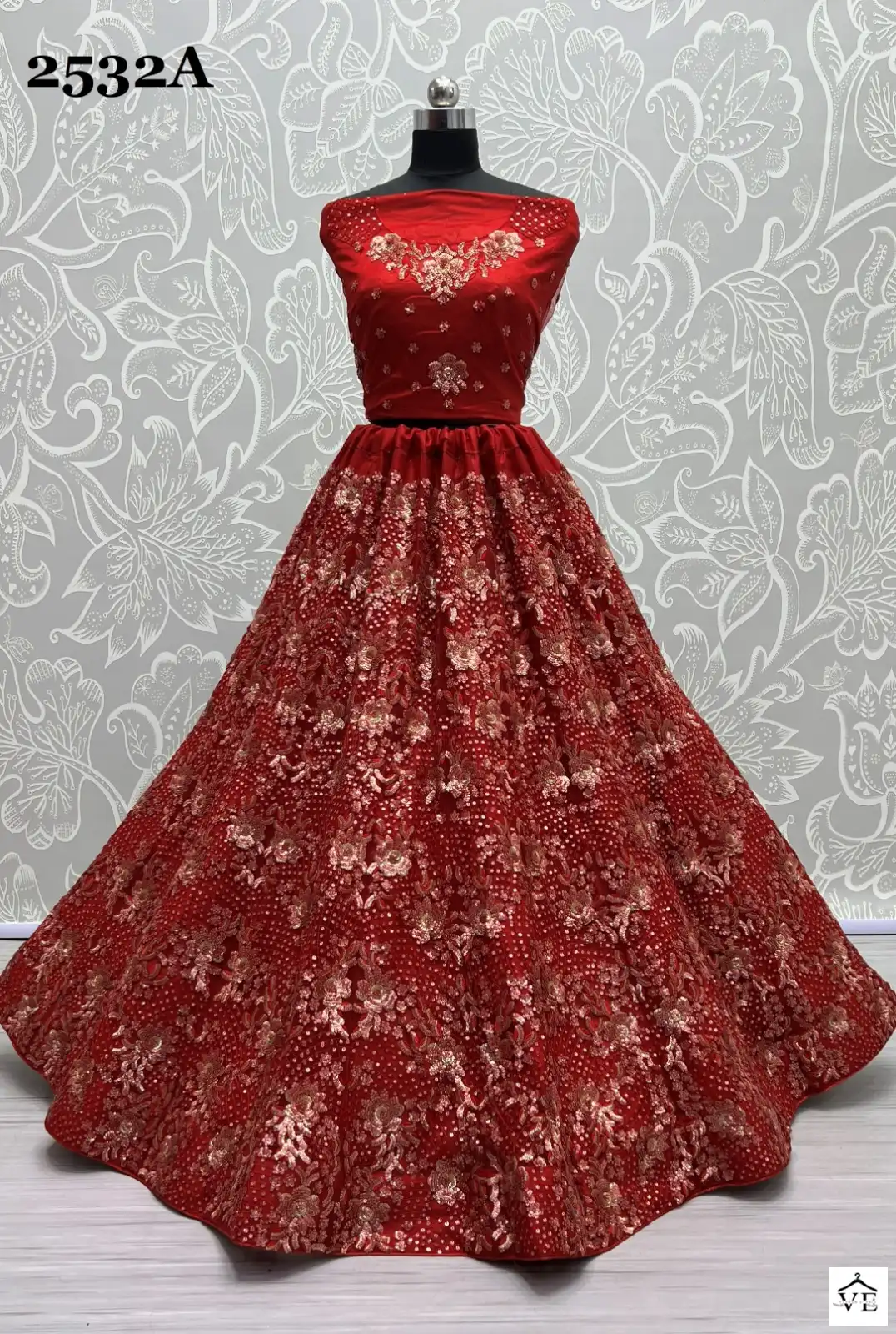 Anjani Art 2532 Net Wholesale Bridal Lehenga Choli Catalog — Wholesale Lehenga, MPA wholesale from Surat - Gallery Image 2