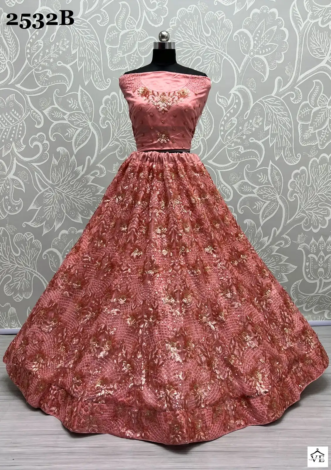 Anjani Art 2532 Net Wholesale Bridal Lehenga Choli Catalog — Wholesale Lehenga, MPA wholesale from Surat - Gallery Image 10