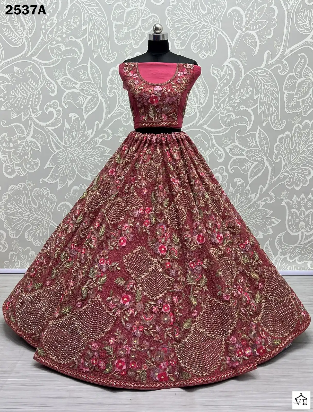 Anjani Art 2537 Net Wholesale Bridal Lehenga Catalog — Wholesale Lehenga, MPA wholesale from Surat - Gallery Image 2