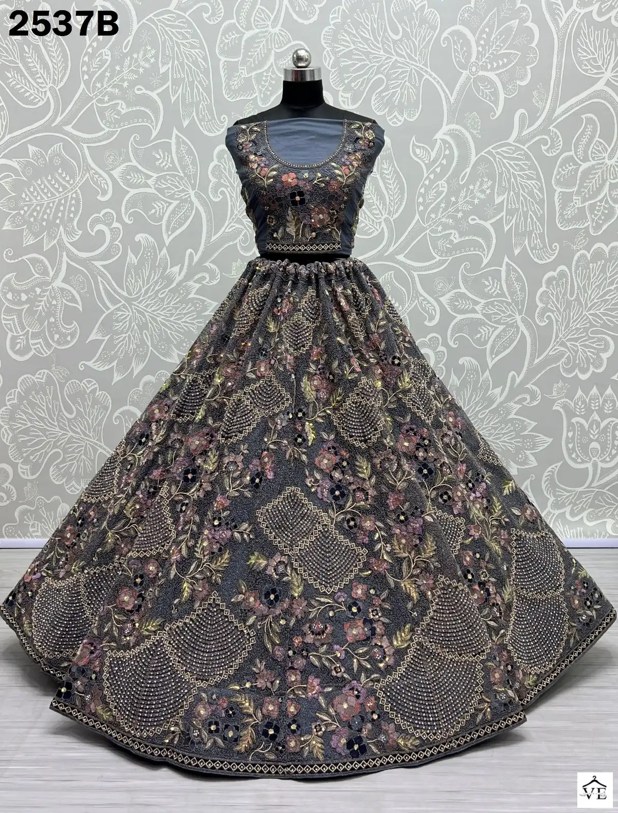 Anjani Art 2537 Net Wholesale Bridal Lehenga Catalog — Wholesale Lehenga, MPA wholesale from Surat - Gallery Image 7