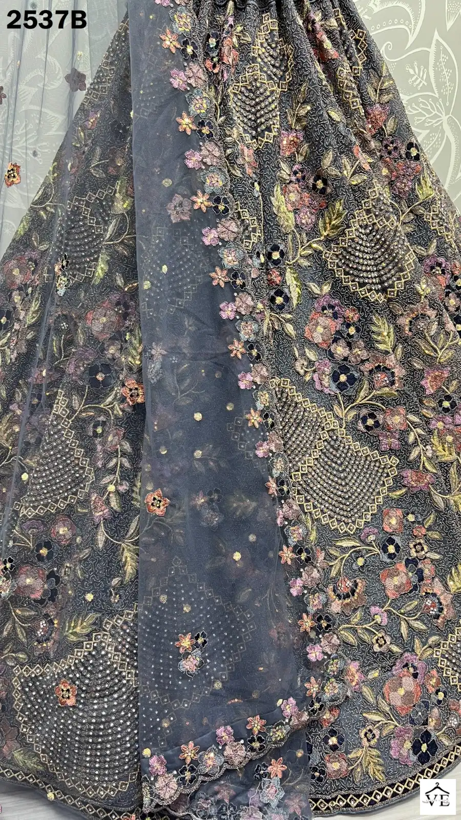 Anjani Art 2537 Net Wholesale Bridal Lehenga Catalog — Wholesale Lehenga, MPA wholesale from Surat - Gallery Image 8