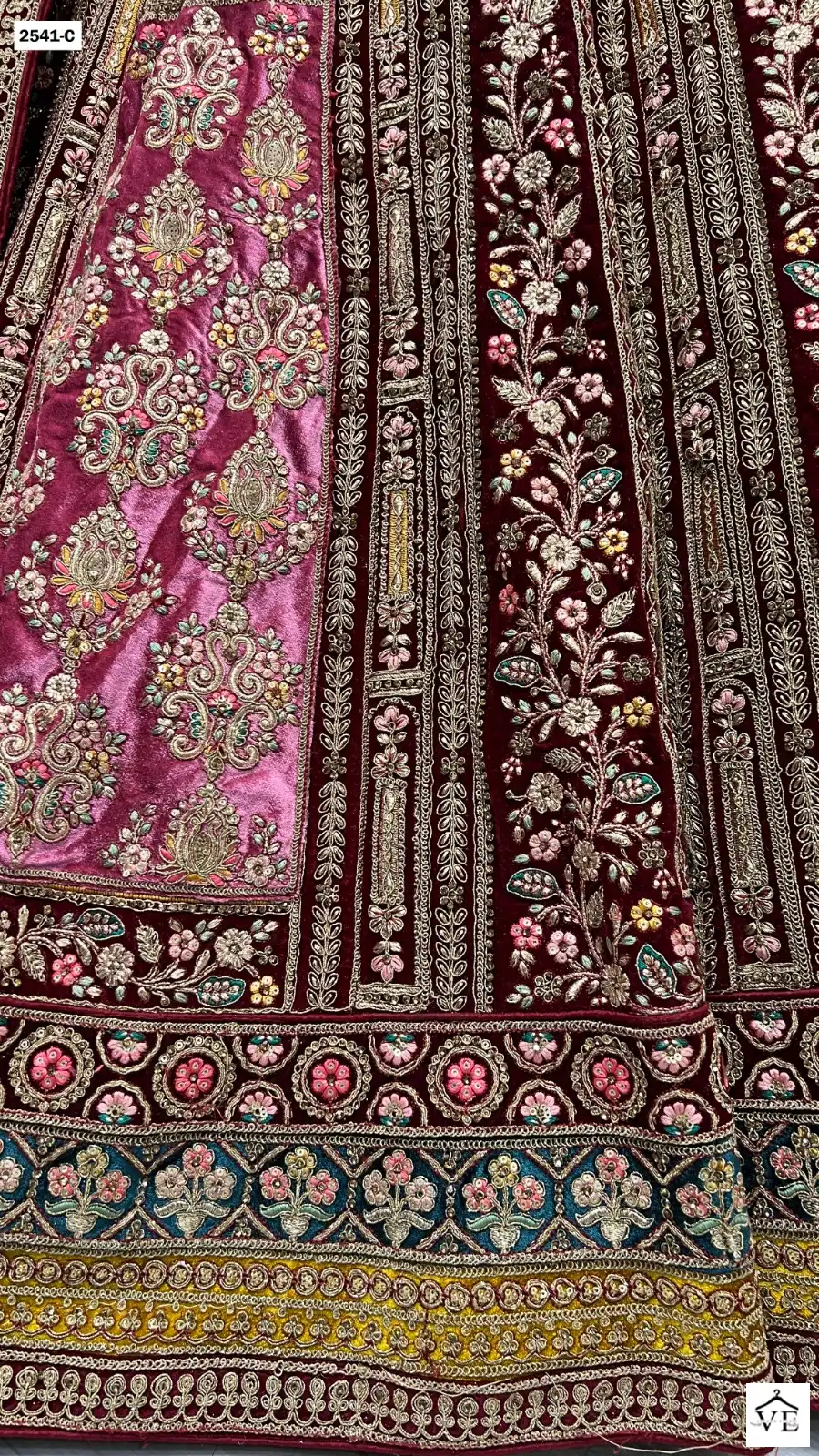 Anjani Art 2541 Velvet Wholesale Bridal Lehenga Catalog — Wholesale Lehenga, MPA wholesale from Surat - Gallery Image 9