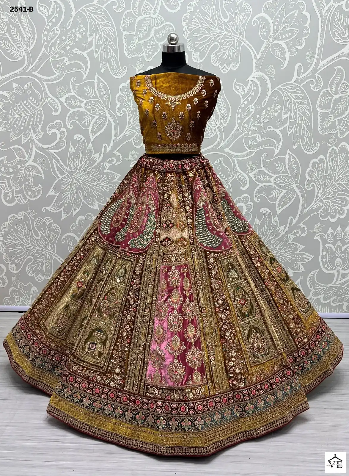 Anjani Art 2541 Velvet Wholesale Bridal Lehenga Catalog — Wholesale Lehenga, MPA wholesale from Surat - Gallery Image 2