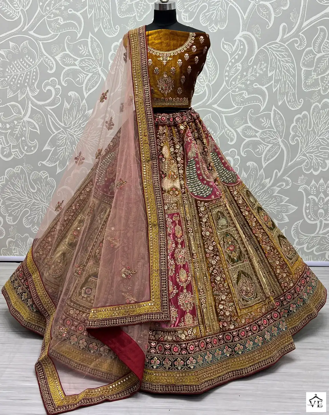 Anjani Art 2541 Velvet Wholesale Bridal Lehenga Catalog — Wholesale Lehenga, MPA wholesale from Surat — view 1