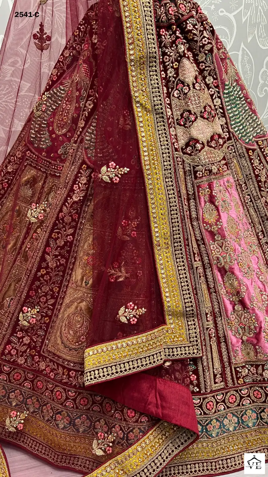 Anjani Art 2541 Velvet Wholesale Bridal Lehenga Catalog — Wholesale Lehenga, MPA wholesale from Surat - Gallery Image 10