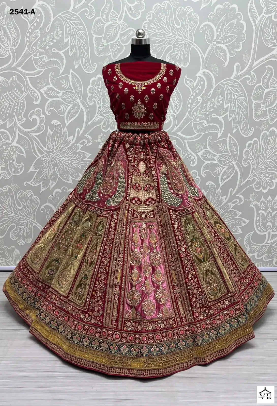 Anjani Art 2541 Velvet Wholesale Bridal Lehenga Catalog — Wholesale Lehenga, MPA wholesale from Surat - Gallery Image 12