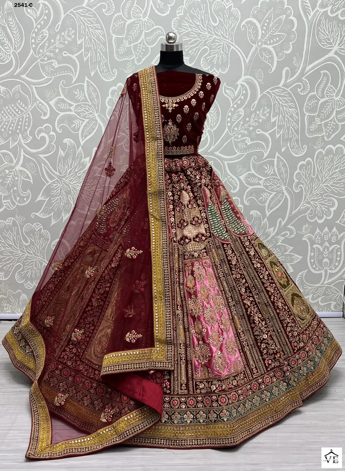 Anjani Art 2541 Velvet Wholesale Bridal Lehenga Catalog — Wholesale Lehenga, MPA wholesale from Surat — view 13