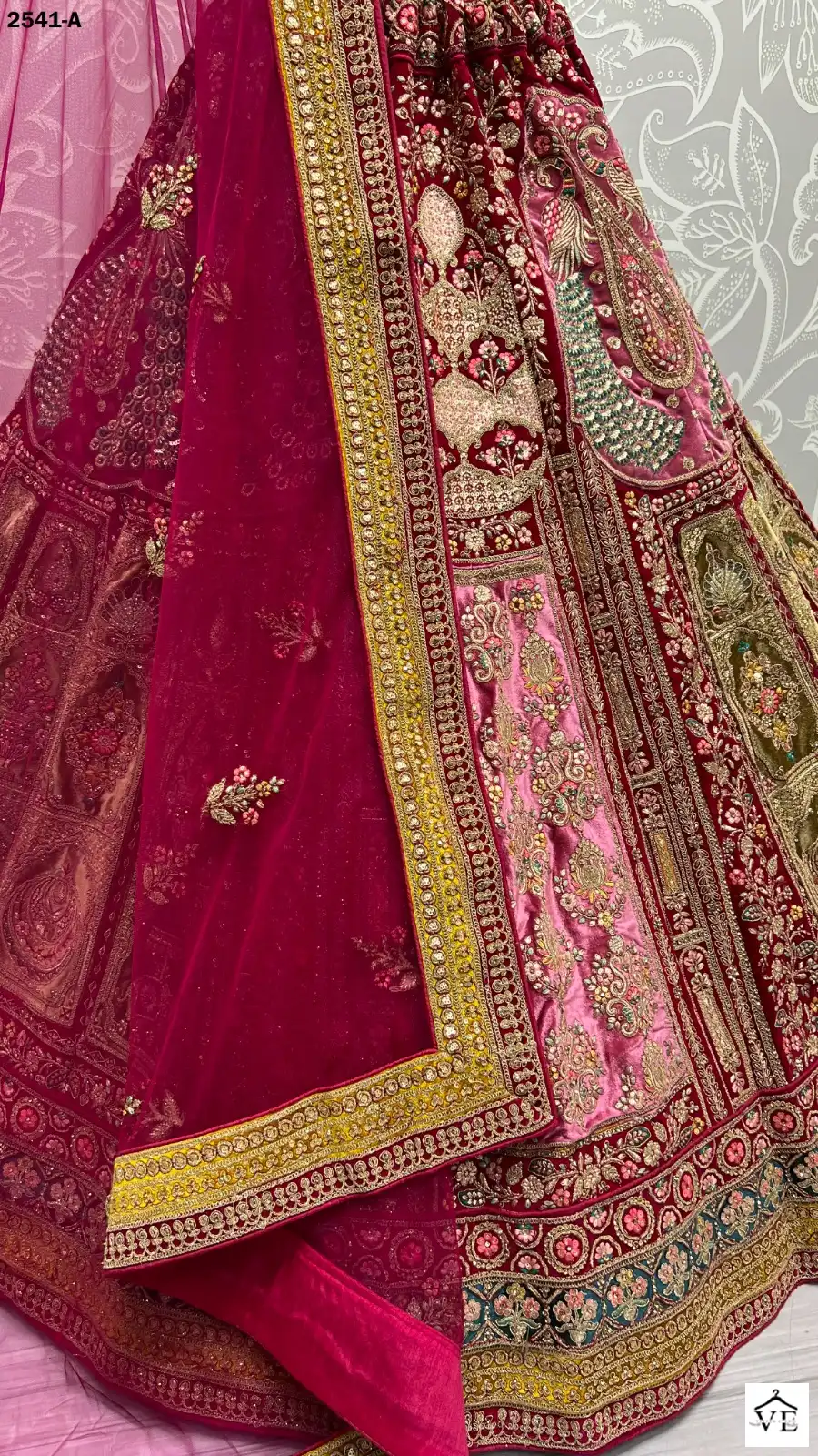 Anjani Art 2541 Velvet Wholesale Bridal Lehenga Catalog — Wholesale Lehenga, MPA wholesale from Surat - Gallery Image 5