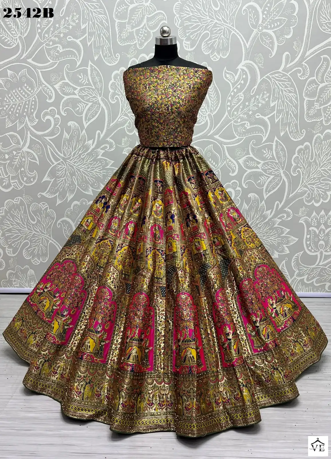 Anjani Art 2542 Banarasi Silk Wholesale Lehenga Choli Catalog — Wholesale Lehenga, MPA wholesale from Surat - Gallery Image 7