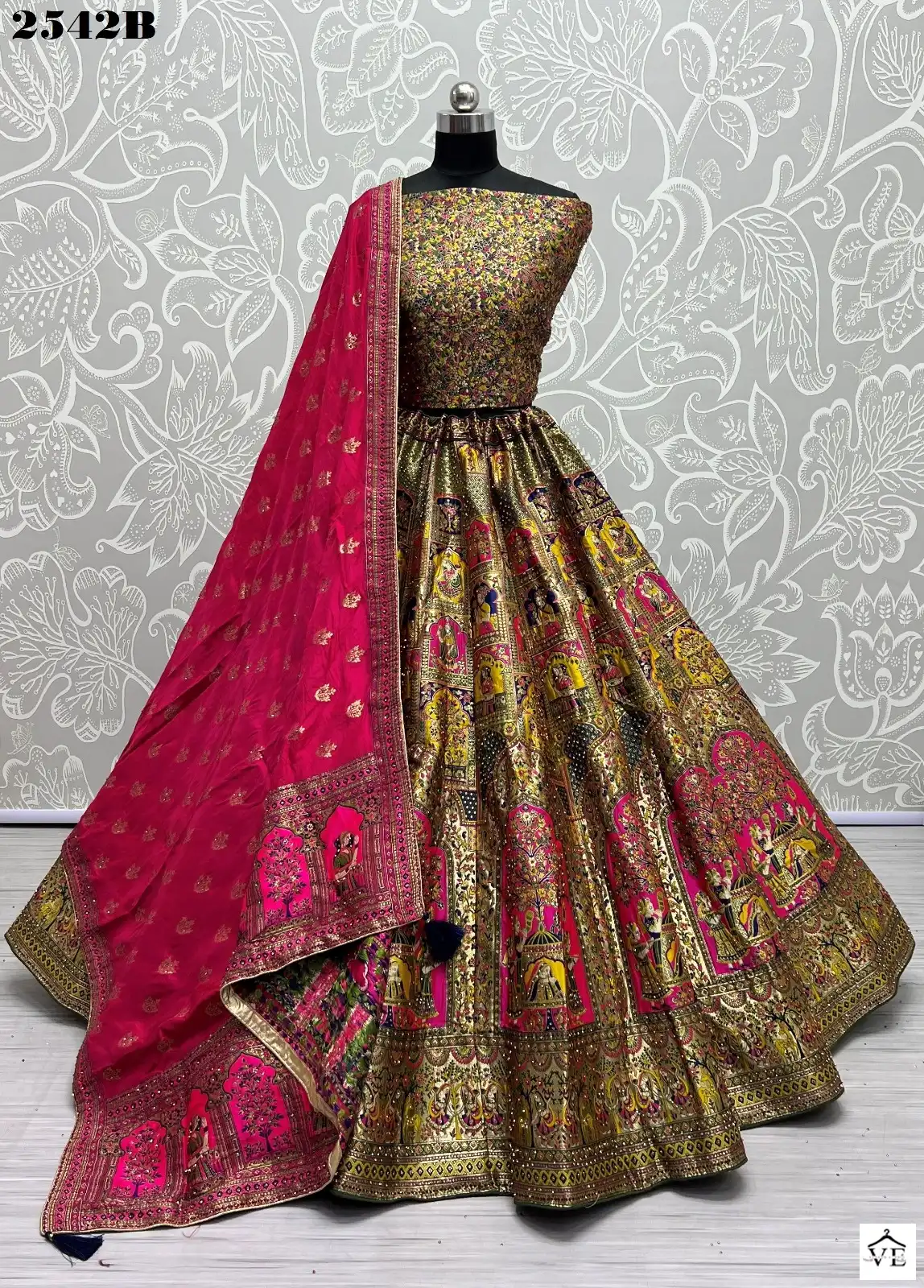 Anjani Art 2542 Banarasi Silk Wholesale Lehenga Choli Catalog — Wholesale Lehenga, MPA wholesale from Surat - Gallery Image 6