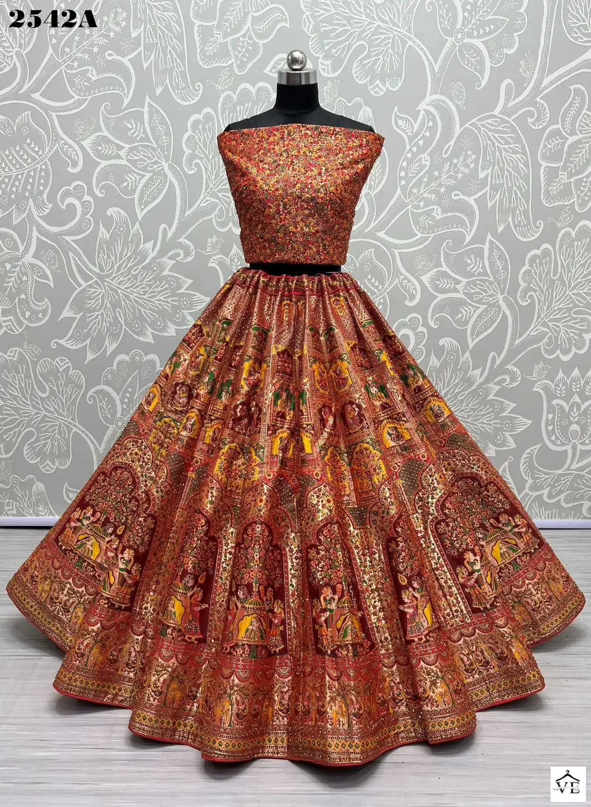 Anjani Art 2542 Banarasi Silk Wholesale Lehenga Choli Catalog — Wholesale Lehenga, MPA wholesale from Surat - Gallery Image 2