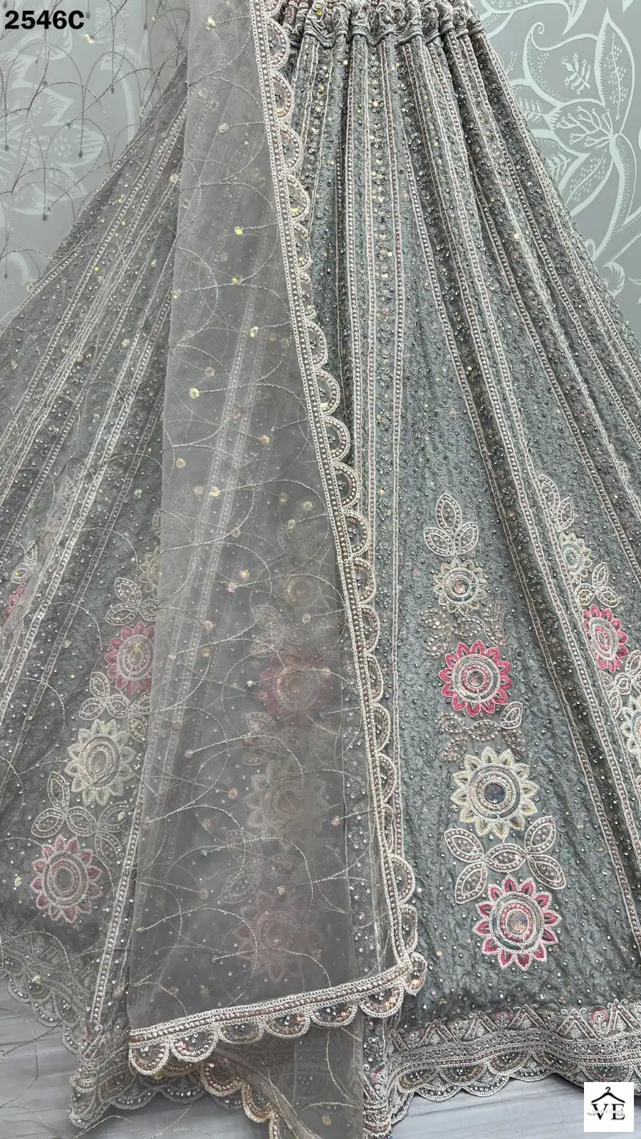 Anjani Art 2546 Organza Wholesale Bridal Lehenga Catalog — Wholesale Lehenga, MPA wholesale from Surat — view 11