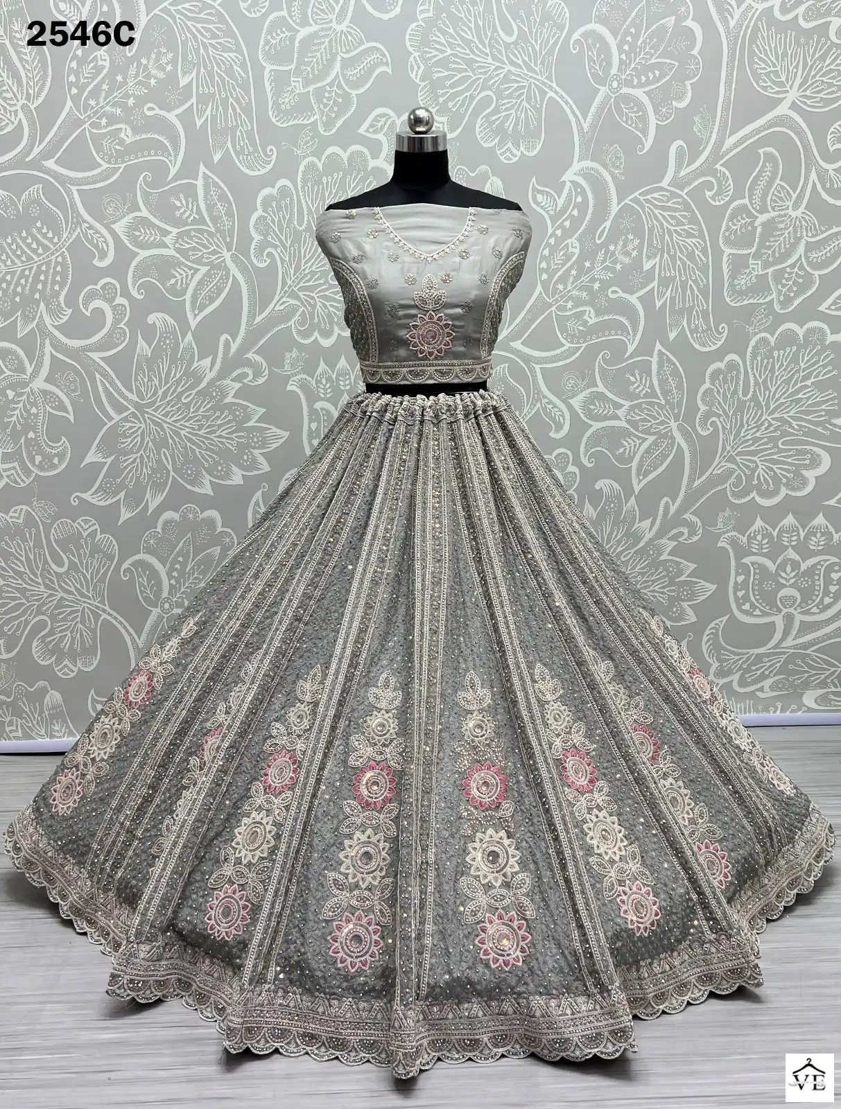 Anjani Art 2546 Organza Wholesale Bridal Lehenga Catalog — Wholesale Lehenga, MPA wholesale from Surat — view 10