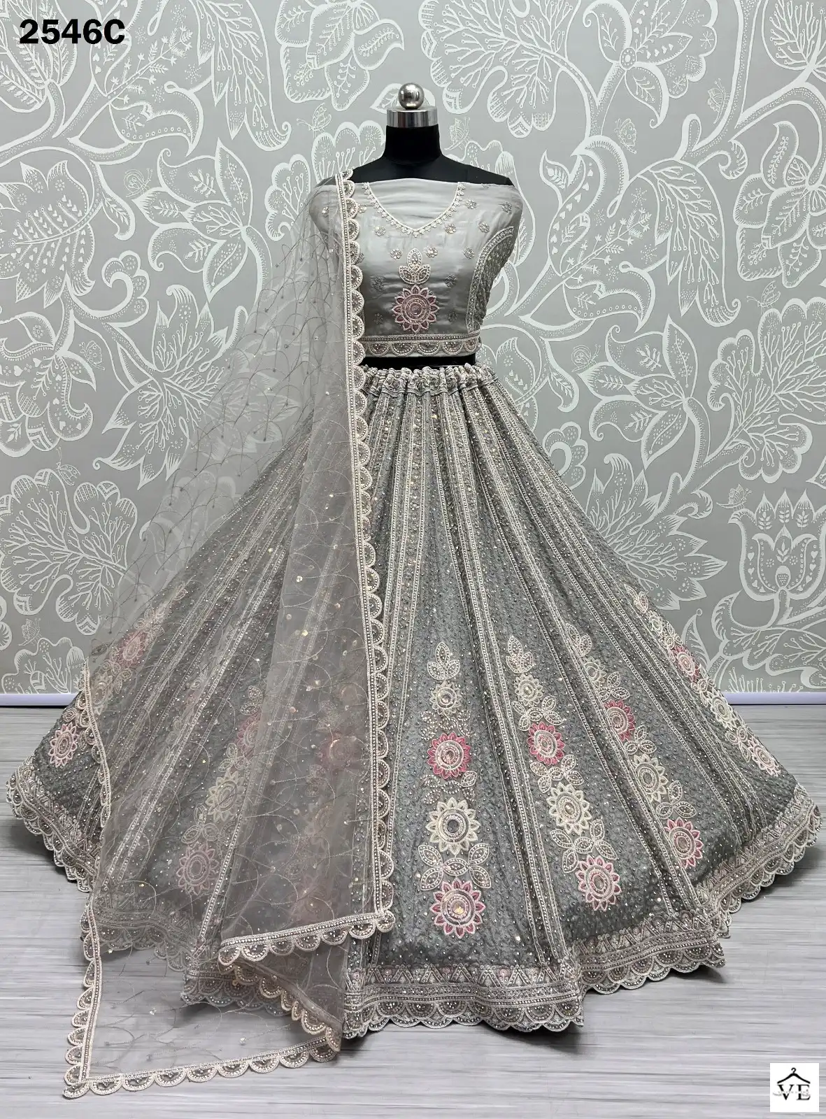 Anjani Art 2546 Organza Wholesale Bridal Lehenga Catalog — Wholesale Lehenga, MPA wholesale from Surat — view 9