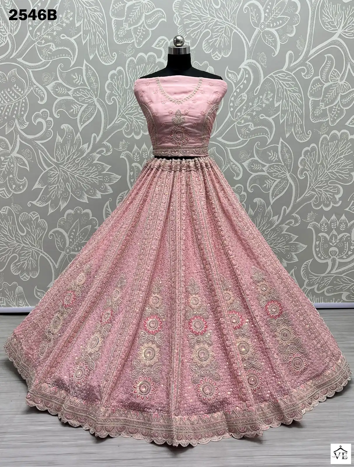 Anjani Art 2546 Organza Wholesale Bridal Lehenga Catalog — Wholesale Lehenga, MPA wholesale from Surat — view 2