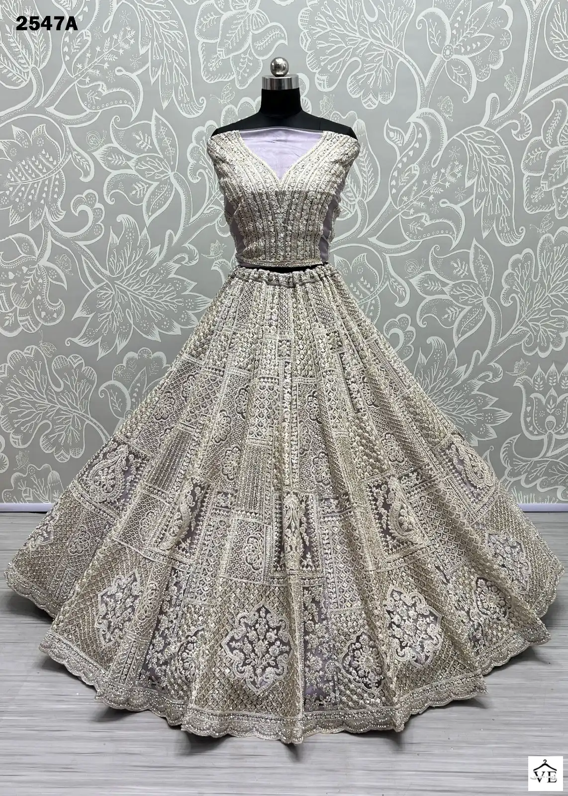 Anjani Art 2547 Heavy Net Wholesale Bridal Lehenga Catalog — Wholesale Lehenga, MPA wholesale from Surat - Gallery Image 5