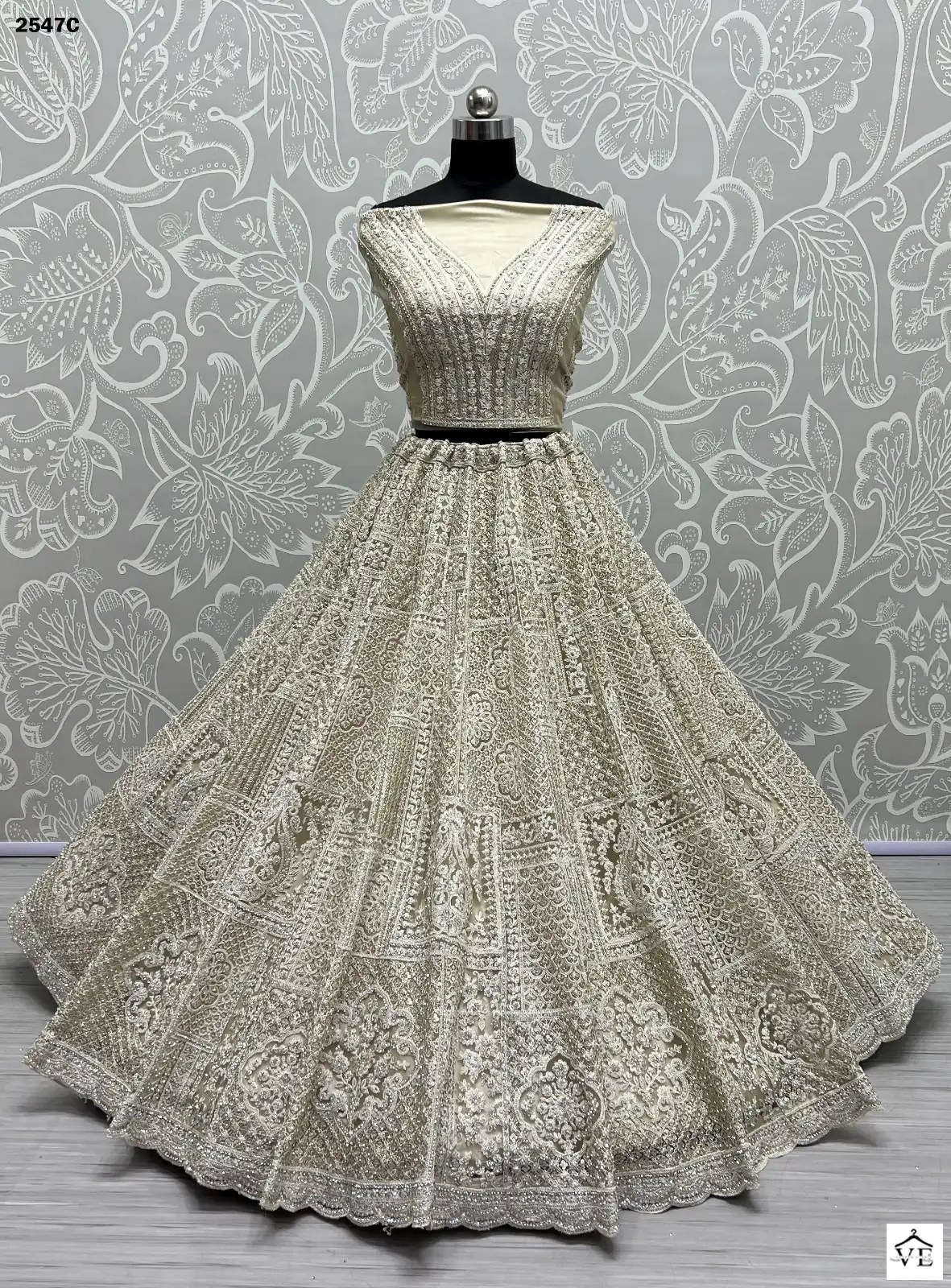 Anjani Art 2547 Heavy Net Wholesale Bridal Lehenga Catalog — Wholesale Lehenga, MPA wholesale from Surat - Gallery Image 15