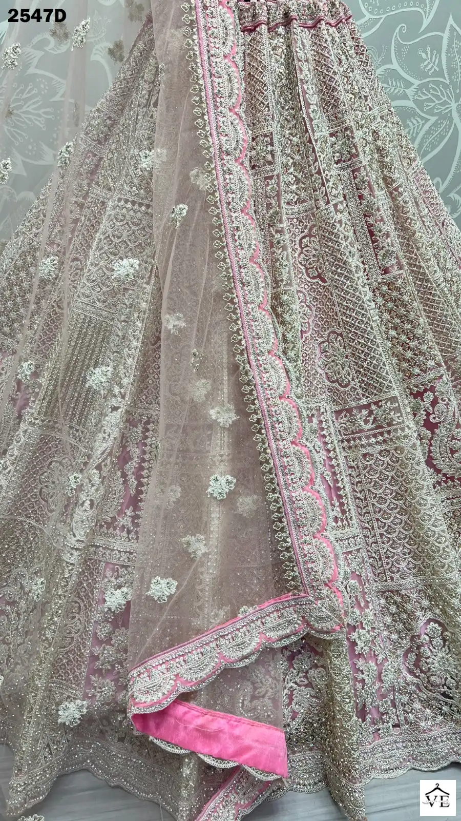 Anjani Art 2547 Heavy Net Wholesale Bridal Lehenga Catalog — Wholesale Lehenga, MPA wholesale from Surat - Gallery Image 3