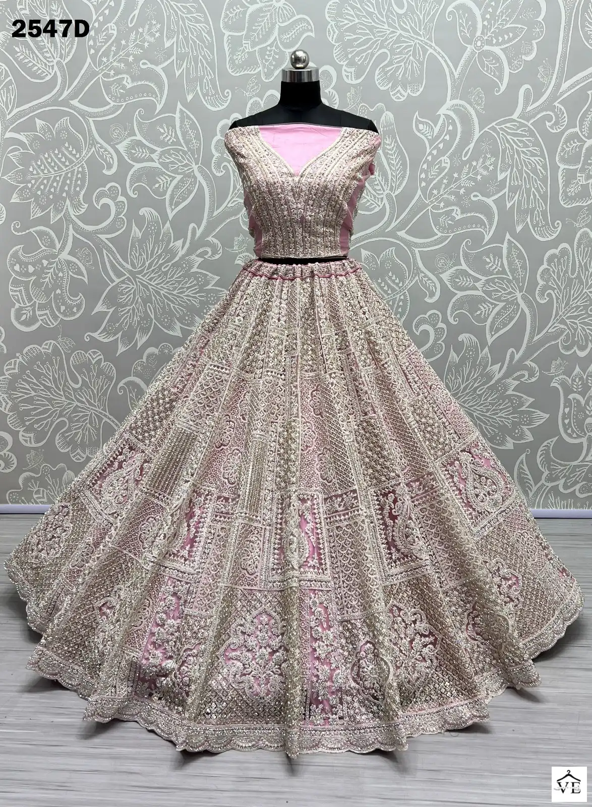 Anjani Art 2547 Heavy Net Wholesale Bridal Lehenga Catalog — Wholesale Lehenga, MPA wholesale from Surat - Gallery Image 2