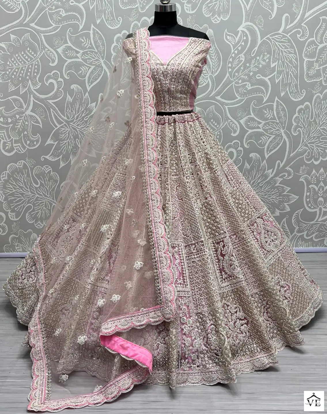 Anjani Art 2547 Heavy Net Wholesale Bridal Lehenga Catalog — Wholesale Lehenga, MPA wholesale from Surat — view 1