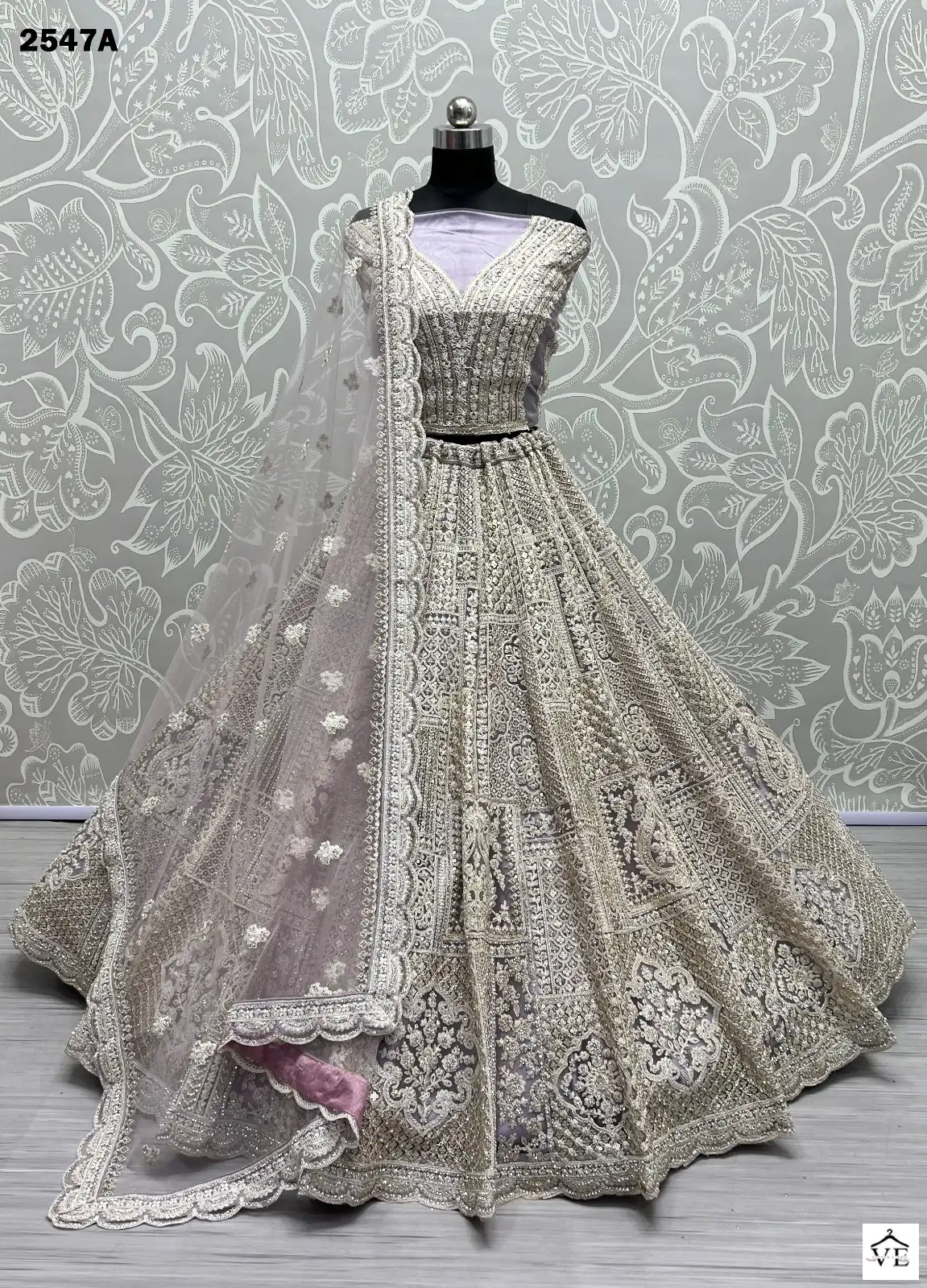 Anjani Art 2547 Heavy Net Wholesale Bridal Lehenga Catalog — Wholesale Lehenga, MPA wholesale from Surat - Gallery Image 8