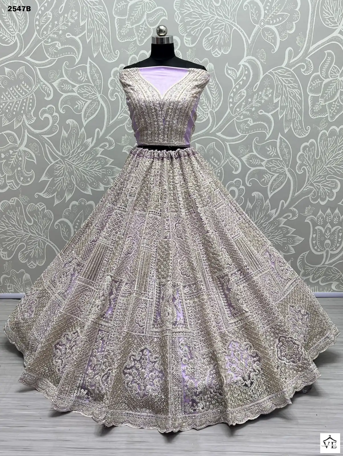 Anjani Art 2547 Heavy Net Wholesale Bridal Lehenga Catalog — Wholesale Lehenga, MPA wholesale from Surat - Gallery Image 9