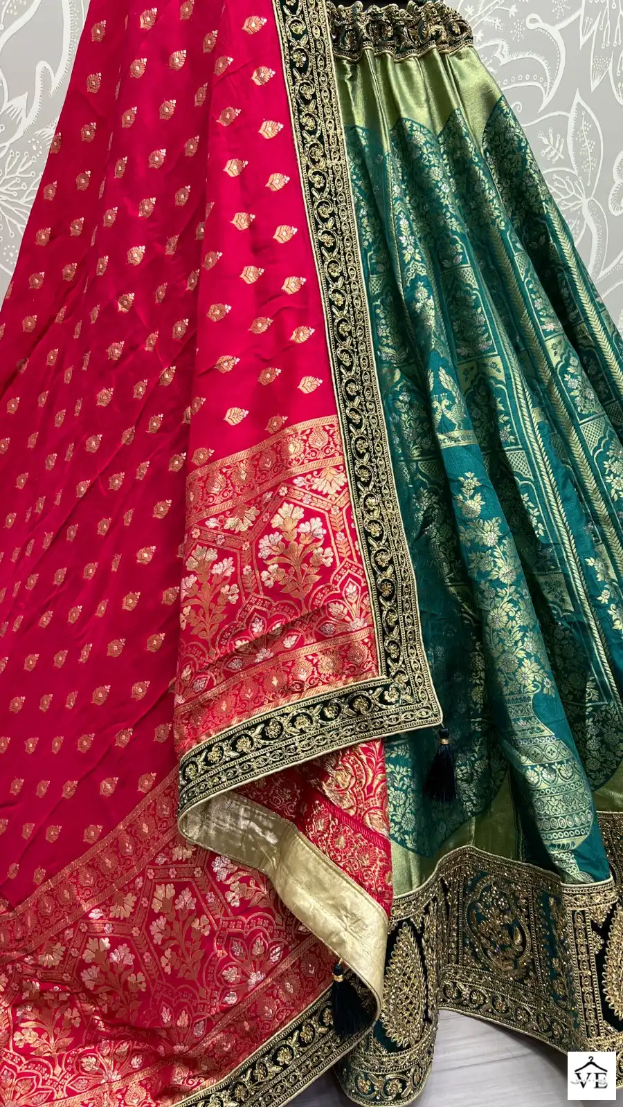 Anjani Art 2548 Banarasi Silk Wholesale Lehenga Choli Catalog — Wholesale Lehenga, MPA wholesale from Surat - Gallery Image 4