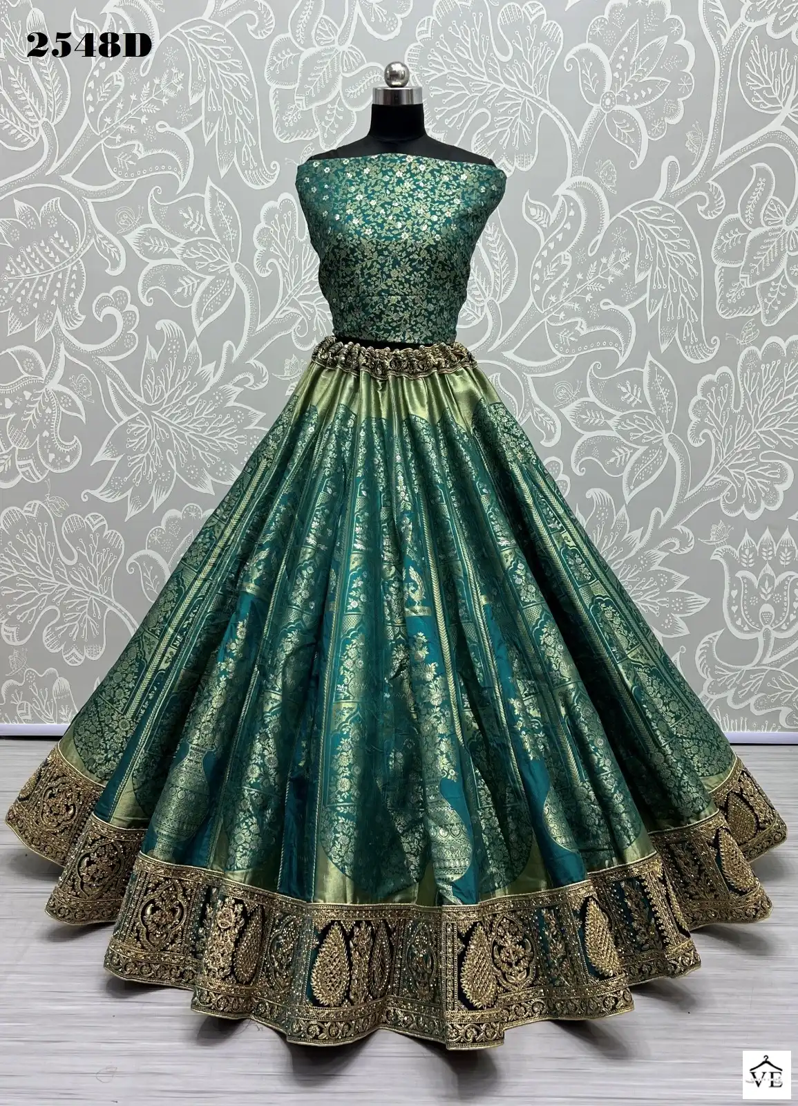 Anjani Art 2548 Banarasi Silk Wholesale Lehenga Choli Catalog — Wholesale Lehenga, MPA wholesale from Surat - Gallery Image 2