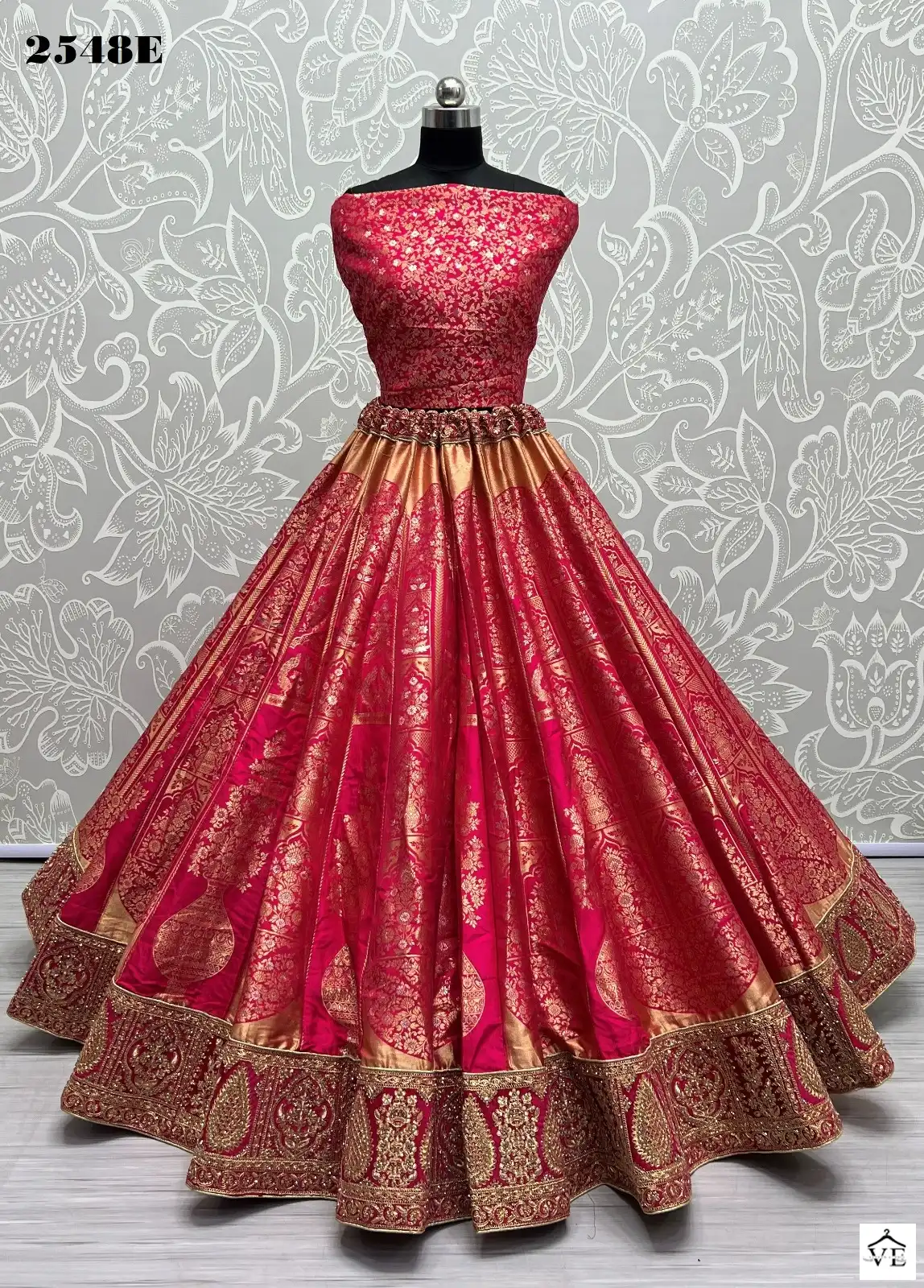 Anjani Art 2548 Banarasi Silk Wholesale Lehenga Choli Catalog — Wholesale Lehenga, MPA wholesale from Surat - Gallery Image 6