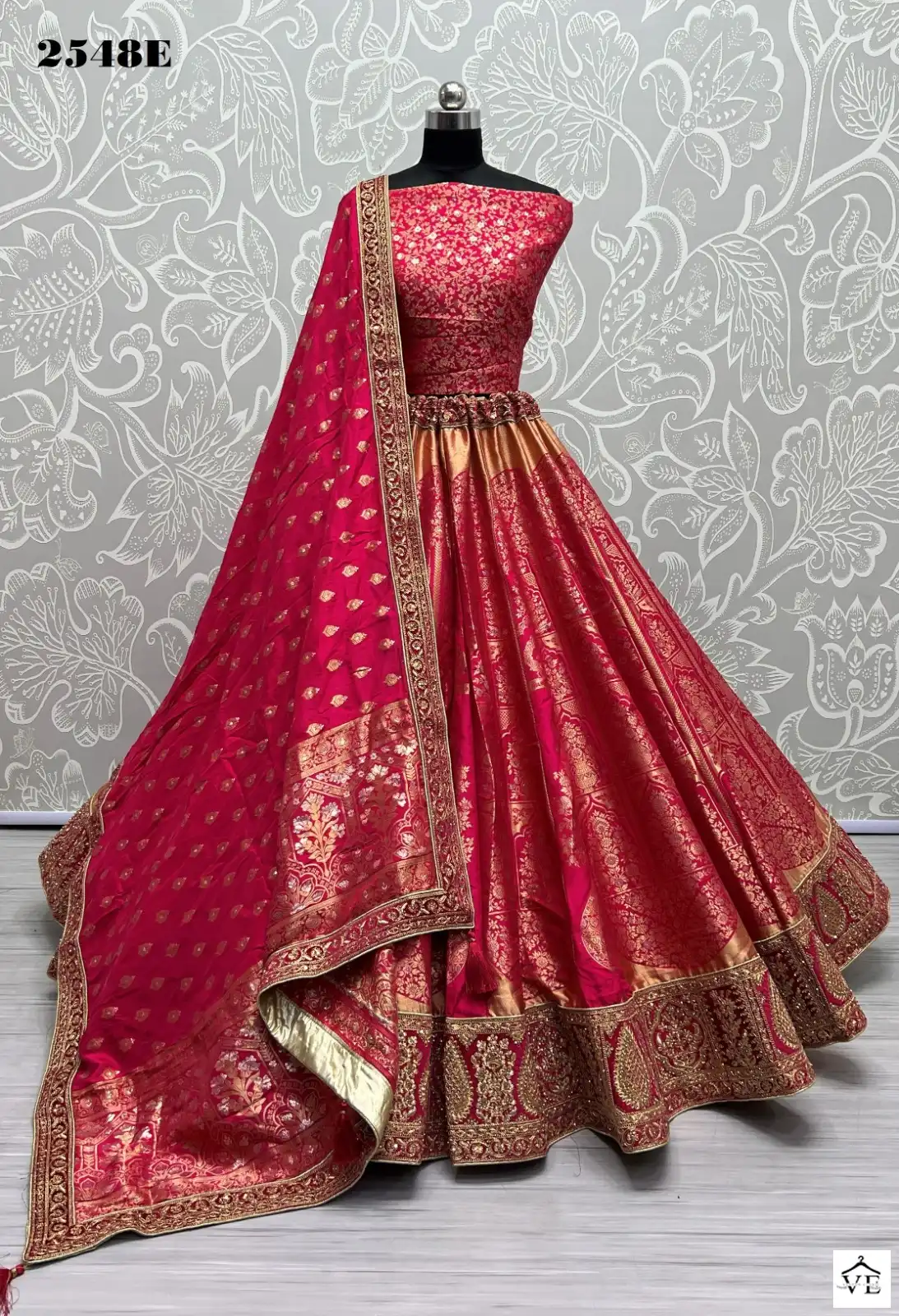 Anjani Art 2548 Banarasi Silk Wholesale Lehenga Choli Catalog — Wholesale Lehenga, MPA wholesale from Surat - Gallery Image 5