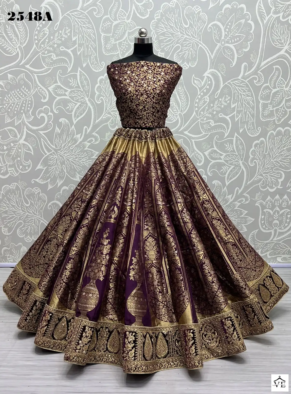 Anjani Art 2548 Banarasi Silk Wholesale Lehenga Choli Catalog — Wholesale Lehenga, MPA wholesale from Surat - Gallery Image 10