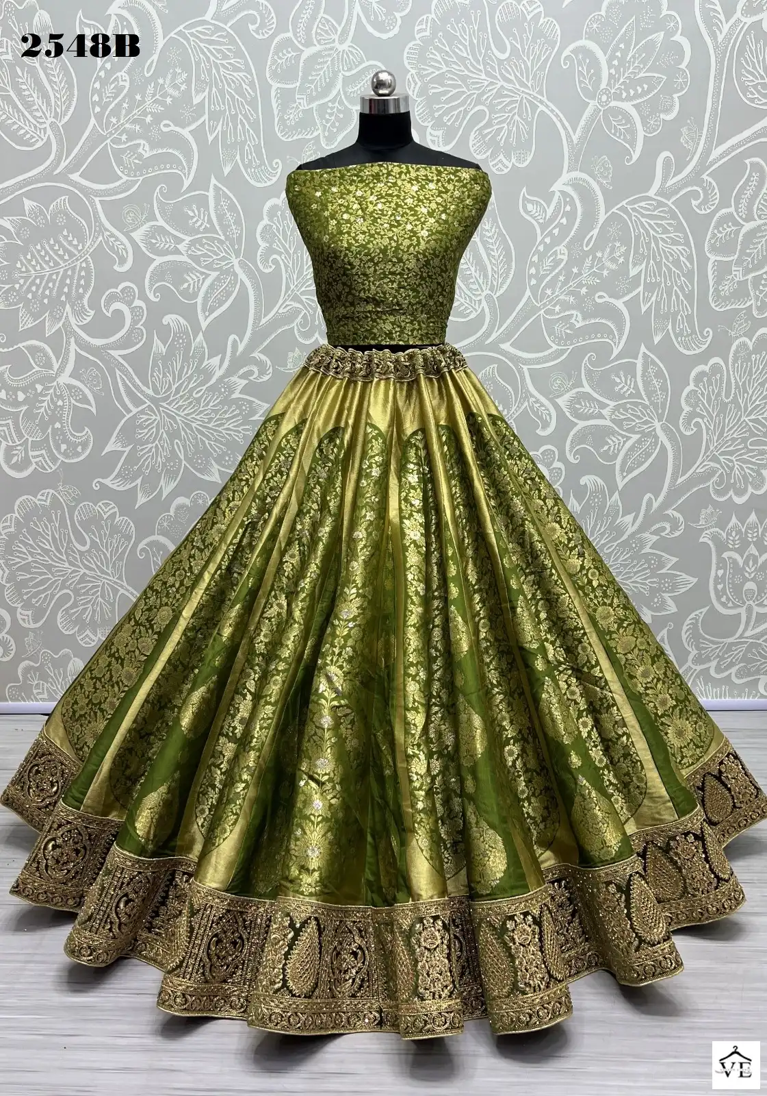 Anjani Art 2548 Banarasi Silk Wholesale Lehenga Choli Catalog — Wholesale Lehenga, MPA wholesale from Surat - Gallery Image 13