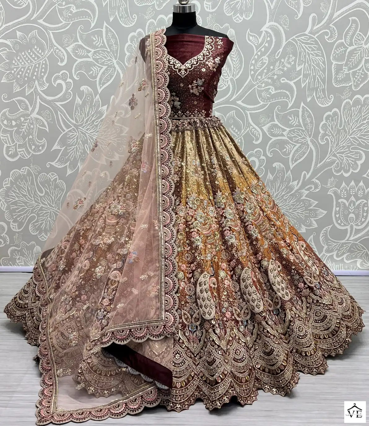 Anjani Art 2549 Velvet Wholesale Bridal Lehenga Catalog — Wholesale Lehenga, MPA wholesale from Surat — view 1