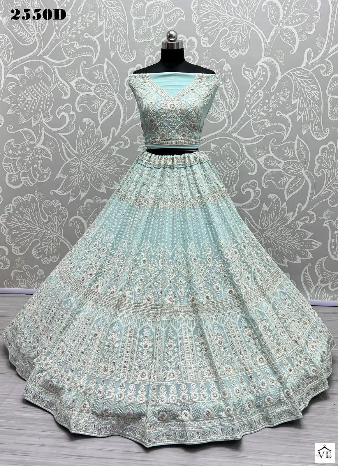 Anjani Art 2550 Heavy Net Wholesale Bridal Lehenga Catalog — Wholesale Lehenga, MPA wholesale from Surat - Gallery Image 7