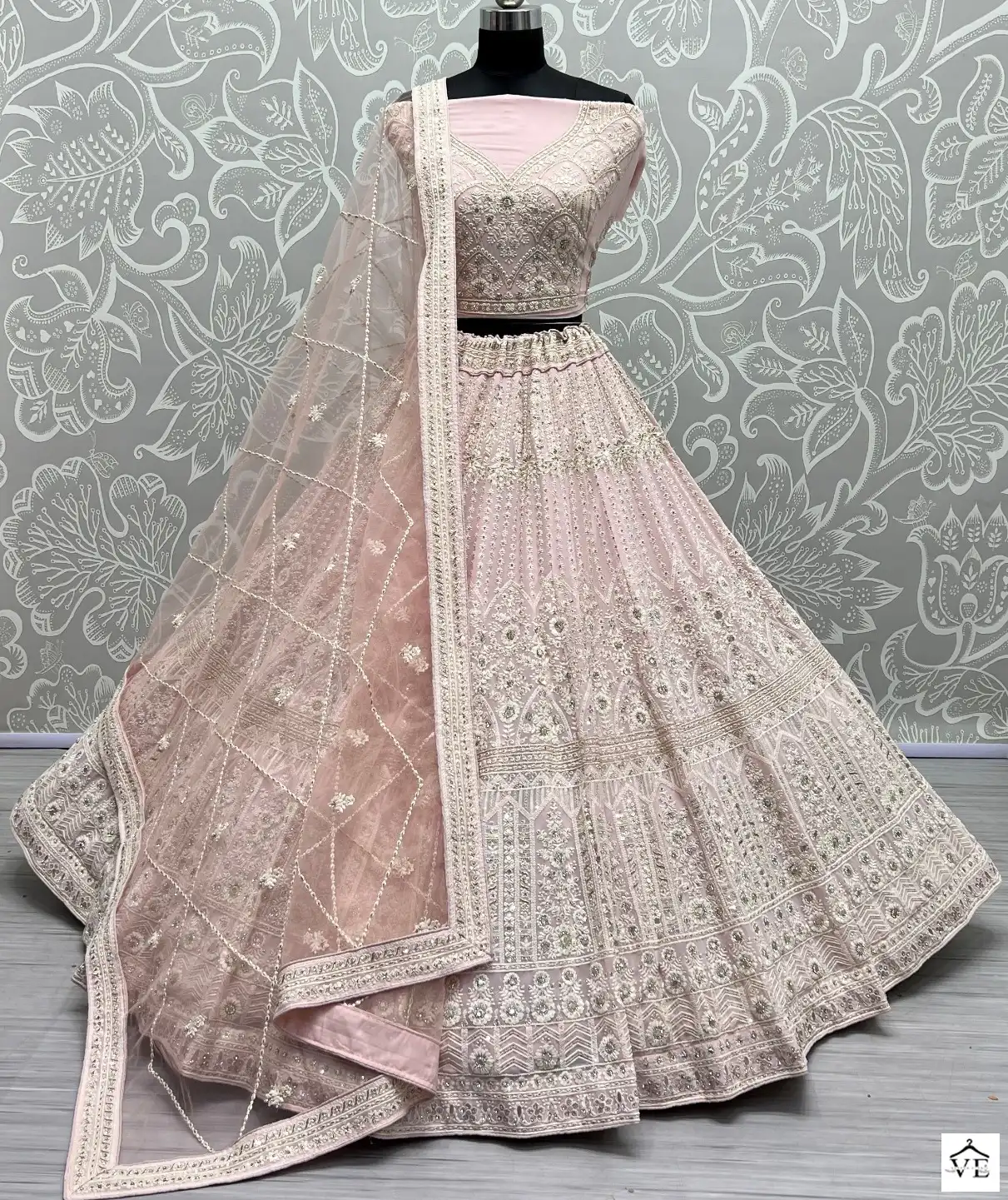 Anjani Art 2550 Heavy Net Wholesale Bridal Lehenga Catalog — Wholesale Lehenga, MPA wholesale from Surat — view 1