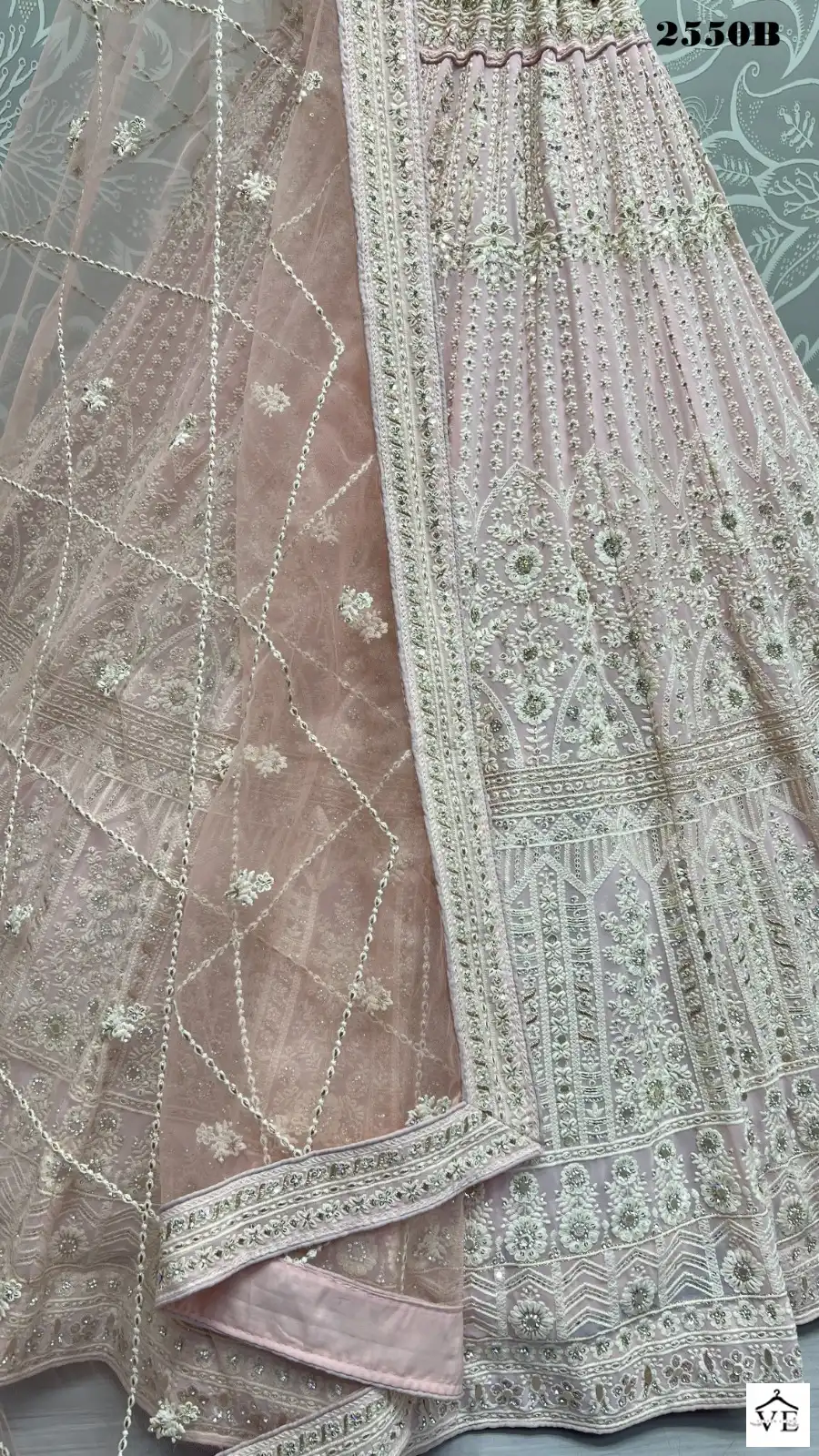 Anjani Art 2550 Heavy Net Wholesale Bridal Lehenga Catalog — Wholesale Lehenga, MPA wholesale from Surat - Gallery Image 4