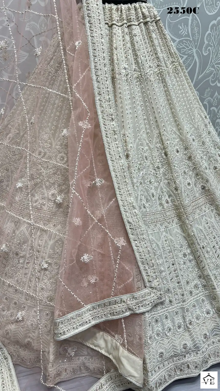 Anjani Art 2550 Heavy Net Wholesale Bridal Lehenga Catalog — Wholesale Lehenga, MPA wholesale from Surat - Gallery Image 5
